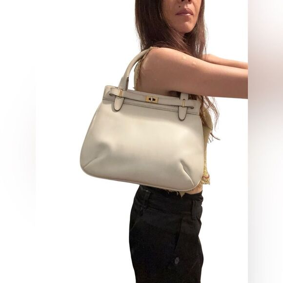 Gucci white Kelly Satchel Structured Elegance - Picture 1 of 15